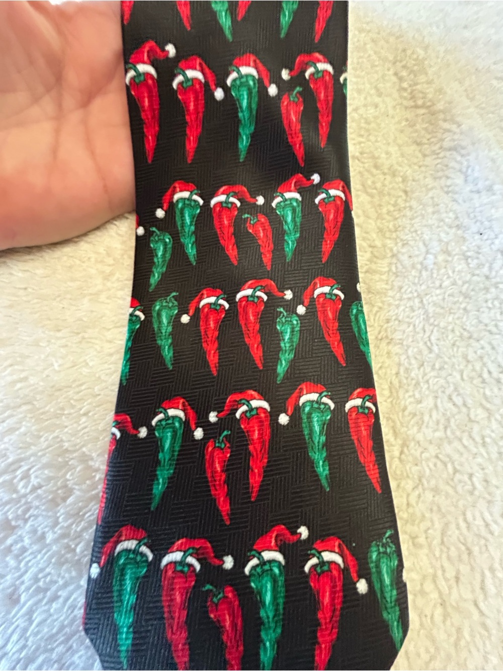 🎁3 for $30 - Holiday Chili Pepper Necktie